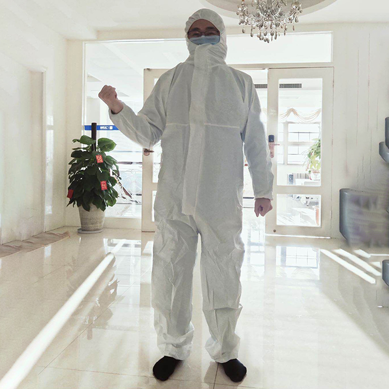 连帽连体防护服非医用普通一次性防护服 