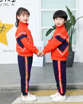 春秋中小学生校服儿童班服中学生教师学院运动风两件套 